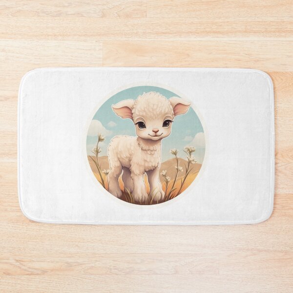 Item preview, Cute lamb // little lamb // flowers // majestic // lamb poster // baby lamb designed and sold by SMARTKIT  DESIGNAGENCY.