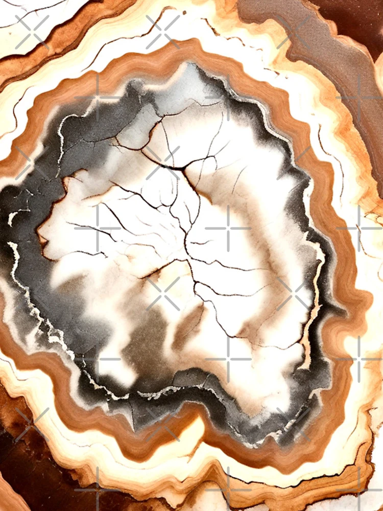 Thumbnail 4 of 4, iPhone Case, Rustic Earth Geode Pattern designed and sold by BirdsnStuff.