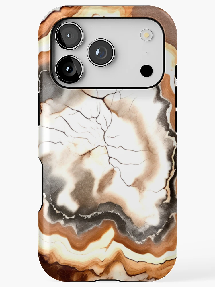 Thumbnail 1 of 4, iPhone Case, Rustic Earth Geode Pattern designed and sold by BirdsnStuff.