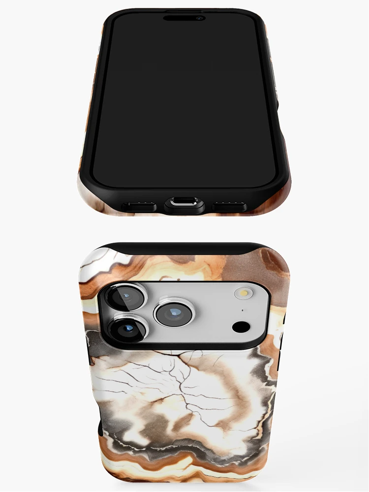 Thumbnail 3 of 4, iPhone Case, Rustic Earth Geode Pattern designed and sold by BirdsnStuff.