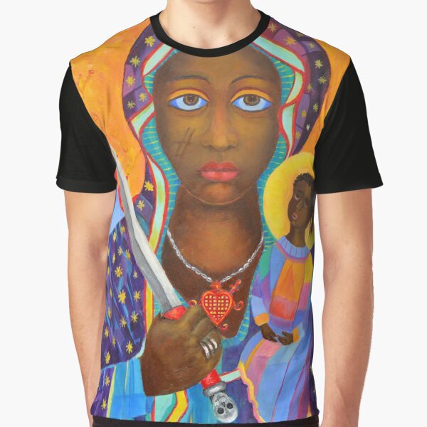 Black Madonna Poland artwork Polish Madonna print Virgin Mary painting Our Lady Religious painting Graphic T-Shirt