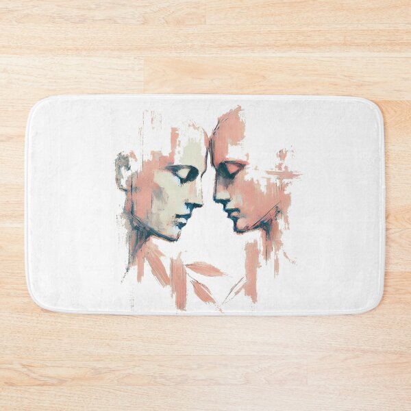 Item preview, Two Faces in Pastel Pink designed and sold by Blink Art Studio.