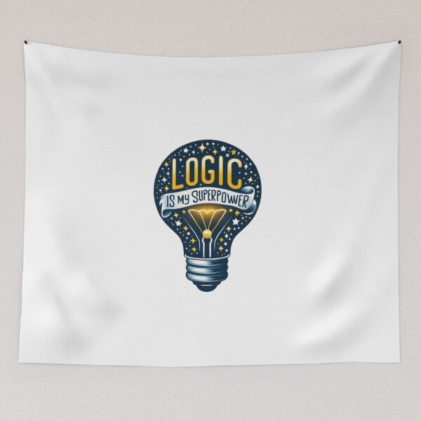 Item preview,  Logic is my super power designed and sold by Monem-RASH.