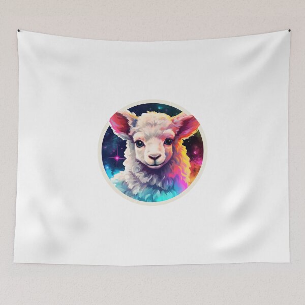 Item preview, Cute lamb // little lamb // flowers // majestic // lamb poster // baby lamb designed and sold by SMARTKIT  DESIGNAGENCY.
