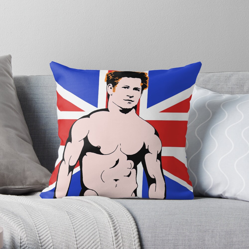 THE PRINCE HARRY COLLECTION BY MIKESBLISS Throw Pillow
