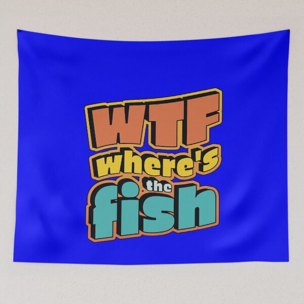 Item preview, Sarcastic Funny Fishing Fanatic Fishermen WTF Where’s The Fish designed and sold by fantasticdesign.