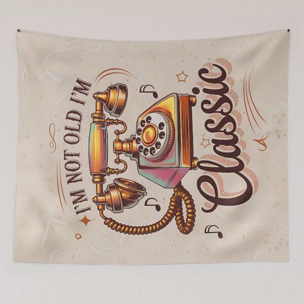Item preview, I'm Not Old I'm Classic Vintage Telephone Quote designed and sold by TheArtOfPat.