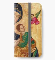 Our Lady of Perpetual Help, Russian orthodox icon, Madonna and Child, Virgin Mary iPhone Wallet/Case/Skin