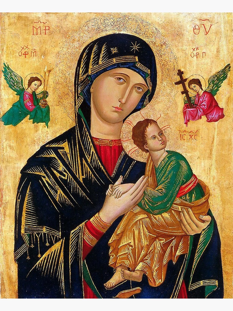 Our Lady of Perpetual Help, Russian orthodox icon, Madonna and Child, Virgin Mary by tanabe