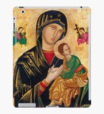 Our Lady of Perpetual Help, Russian orthodox icon, Madonna and Child, Virgin Mary iPad Case/Skin