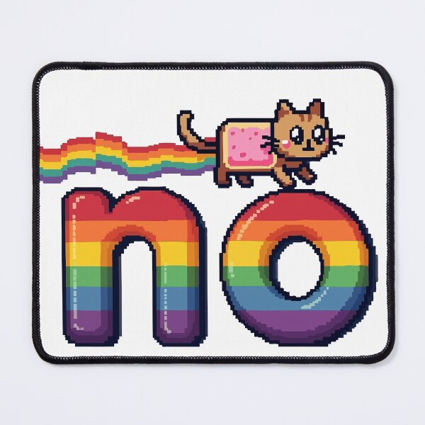 Artikelvorschau, Nein - Katze - Regenbogen - Pixel - Neko - Nya entworfen und verkauft von pixelated_echoes.