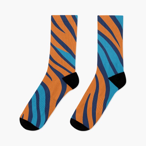 Item preview, A tiger skin pattern Desing cin bold blue and orange stripes.  designed and sold by HEMRO.