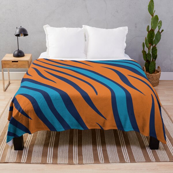 Item preview, A tiger skin pattern Desing cin bold blue and orange stripes. designed and sold by HEMRO.