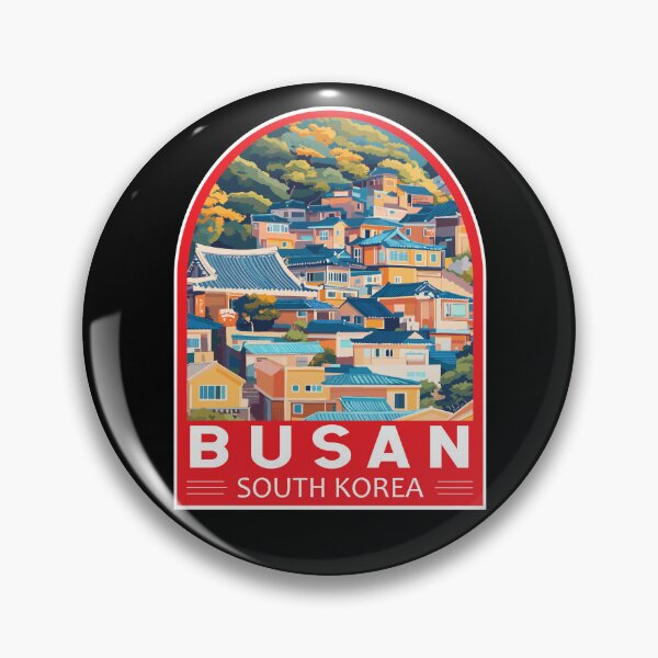 Item preview, Busan South Korea Travel Art Emblem designed and sold by KrisSidDesigns.
