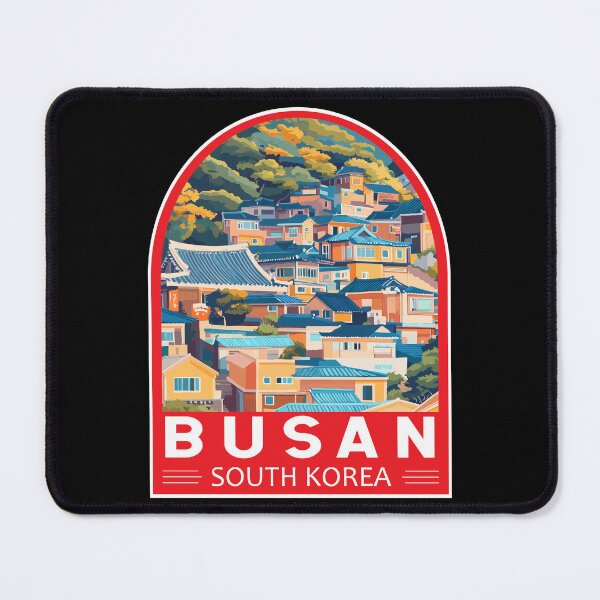 Item preview, Busan South Korea Travel Art Emblem designed and sold by KrisSidDesigns.