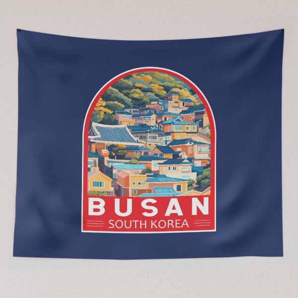 Item preview, Busan South Korea Travel Art Emblem designed and sold by KrisSidDesigns.
