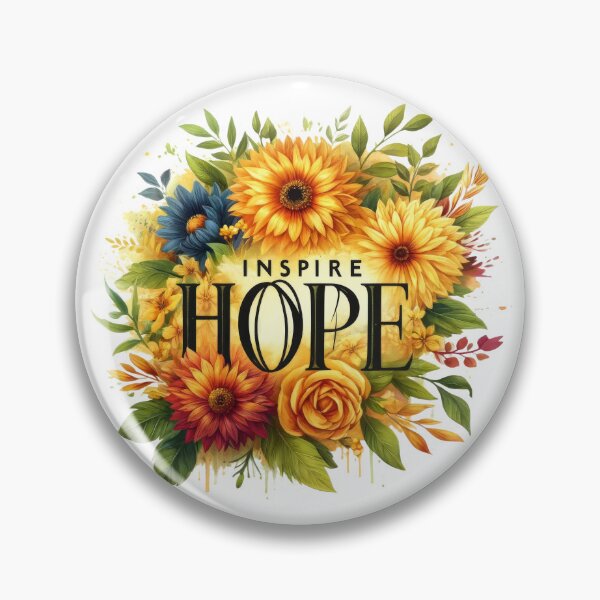 Artikelvorschau, Sonnenblumendruck „Inspire Hope“ entworfen und verkauft von backstitchtees.