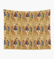 Holy Trinity Painting Rublev Trinity Print Icon Christian Religious Wall art Wall Tapestry