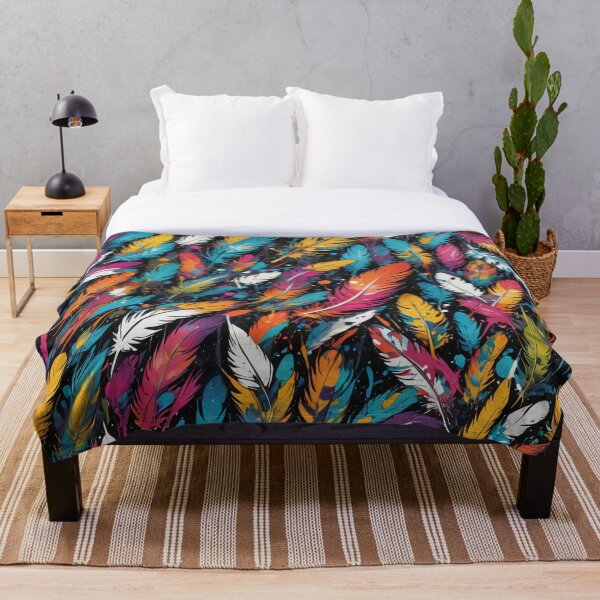 Item preview, Vibrant Feather Explosion designed and sold by Generic RedHead Designs.
