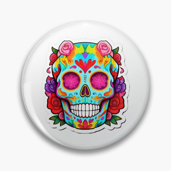 Item preview, Rainbow Sugar Skull designed and sold by MABbluefields.