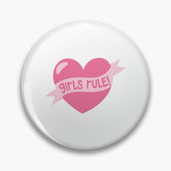 Item preview, Girls Rule Pink Heart designed and sold by dottiedigitals.