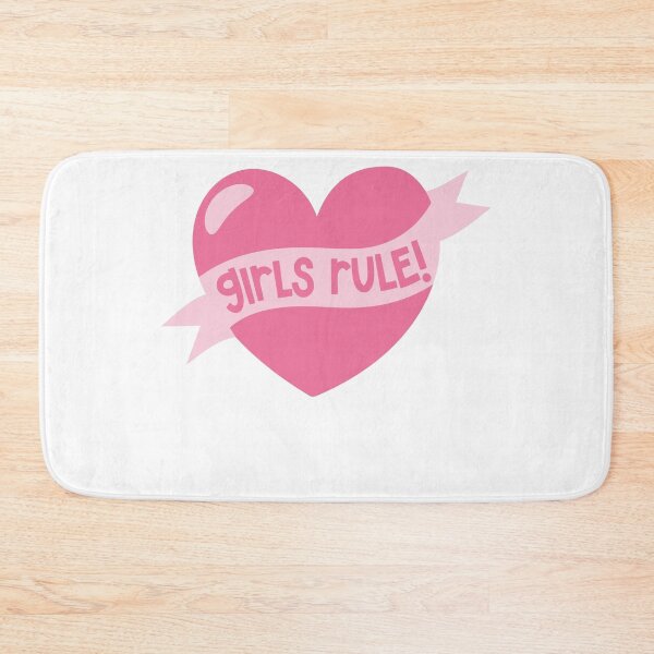 Item preview, Girls Rule Pink Heart designed and sold by dottiedigitals.