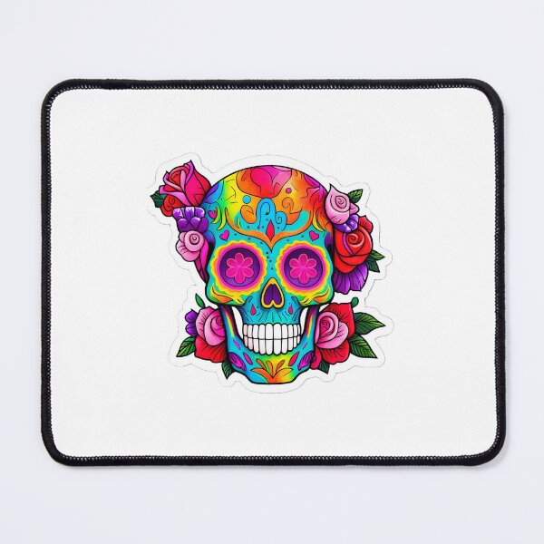 Item preview, Rainbow sugar skull designed and sold by MABbluefields.