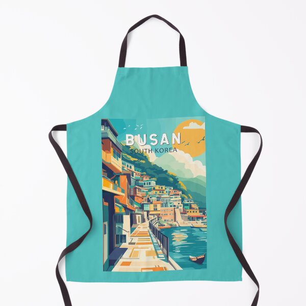 Item preview, Busan South Korea Travel Art Vintage designed and sold by KrisSidDesigns.