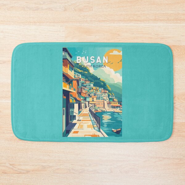Item preview, Busan South Korea Travel Art Vintage designed and sold by KrisSidDesigns.