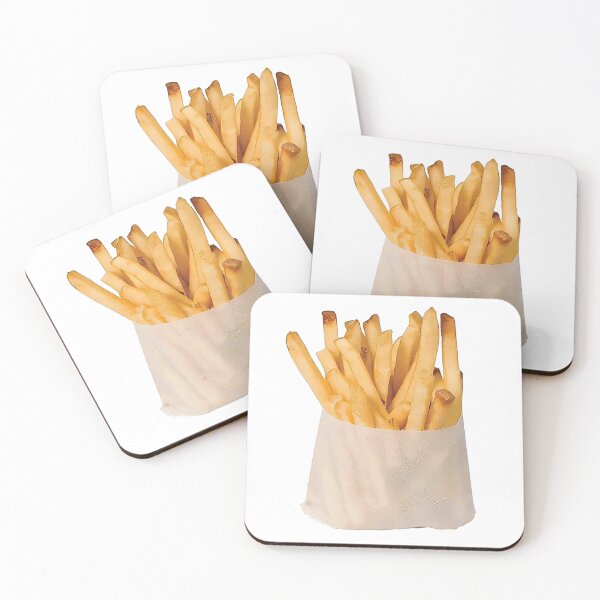 Item preview, french fries on white background - fast food designed and sold by PIXEL POP DESIGNS - Beyond the Norm!.