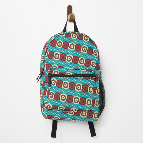 Item preview, Colorful Egyptian Geometric Symbolism Alternating Color Combination Geometry designed and sold by EvergreenMotifs.