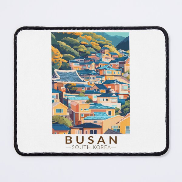 Item preview, Busan Gamcheon Culture Village Travel Art Vintage designed and sold by KrisSidDesigns.