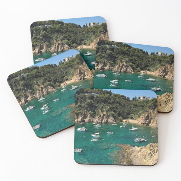 Item preview, Coastal View of Cala de Forcanera in Blanes, Spain designed and sold by thereseannes.