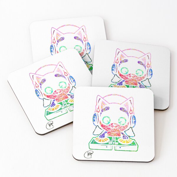 Item preview, DJ Meow Meow Art designed and sold by Kalli Taub Art.