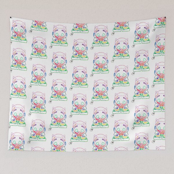 Item preview, DJ Meow Meow Art designed and sold by Kalli Taub Art.