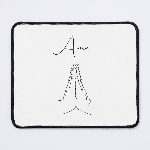 Item preview, Amen Praying Hands Design Black Text Version designed and sold by ClearAndHappy.