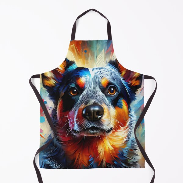 Artikelvorschau, Australian Cattle Dog Acrylbild Haustierportrait Tierliebhaber entworfen und verkauft von Puppy Puzzles Plus.