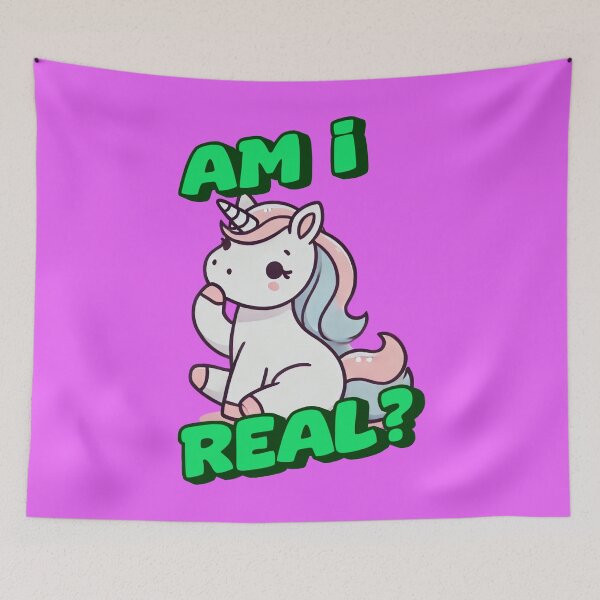 Item preview, Am I Real? - Abby Incredible art for the unicorn lover in your life, great gift for daughters, girlfriends, wives and more designed and sold by 3DAF.