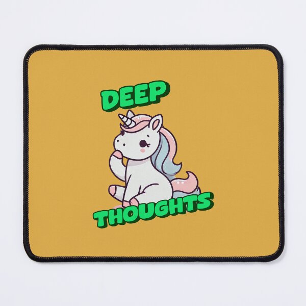 Item preview, Deep Thoughts - Abby Incredible art for the unicorn lover in your life, great gift for daughters, girlfriends, wives and more designed and sold by 3DAF.