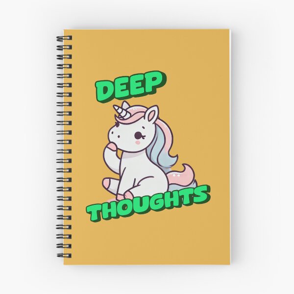 Item preview, Deep Thoughts - Abby Incredible art for the unicorn lover in your life, great gift for daughters, girlfriends, wives and more designed and sold by 3DAF.