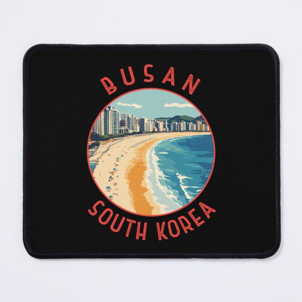 Item preview, Busan Haeundae Beach Retro Distressed Circle designed and sold by KrisSidDesigns.