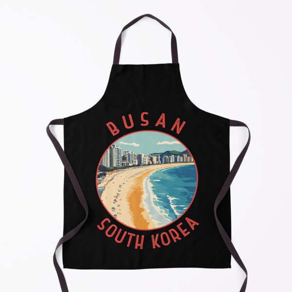 Item preview, Busan Haeundae Beach Retro Distressed Circle designed and sold by KrisSidDesigns.