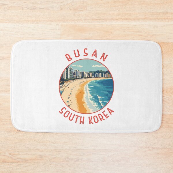 Item preview, Busan Haeundae Beach Retro Distressed Circle designed and sold by KrisSidDesigns.