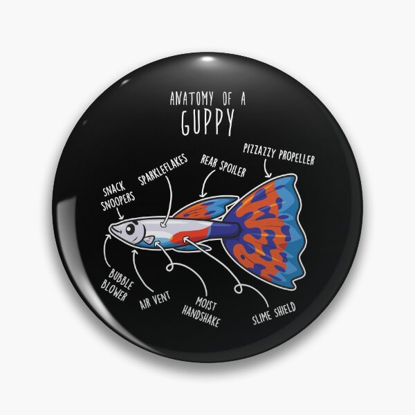 Item preview, Guppy Fish Anatomy designed and sold by Clara Hollins.