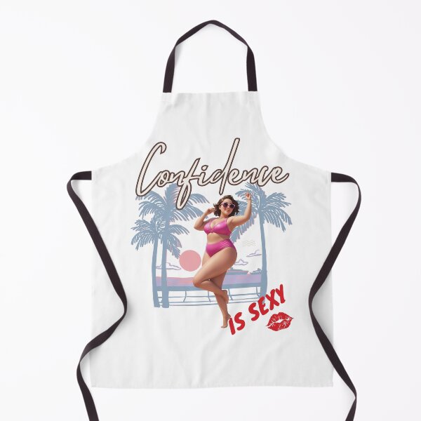 Item preview, Curvy Girl Wearing Pink Bikini Confidence is Sexy designed and sold by FreeStyleTrend.