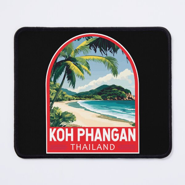 Item preview, Koh Phangan Thailand Travel Art Emblem designed and sold by KrisSidDesigns.