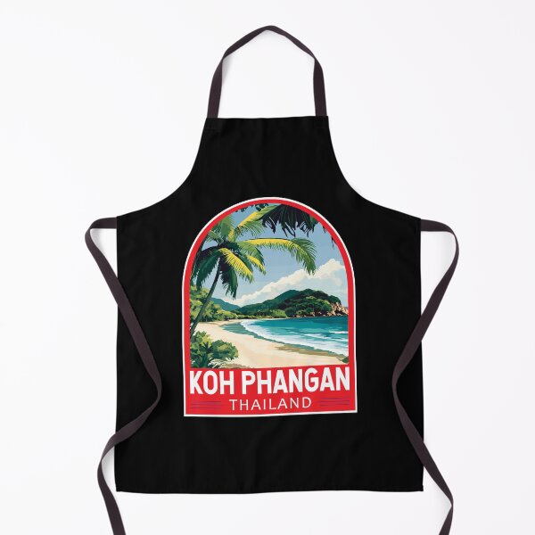 Item preview, Koh Phangan Thailand Travel Art Emblem designed and sold by KrisSidDesigns.