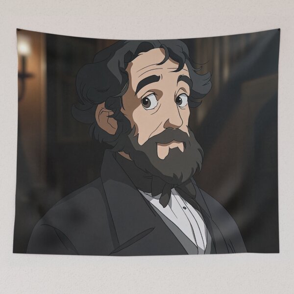 Item preview, Charles Dickens, author | Anime style designed and sold by ComicsFactory.