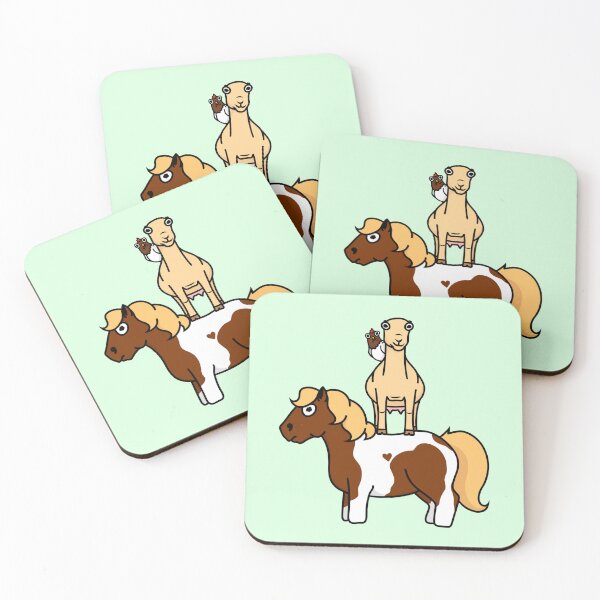 Item preview, Pony, Goat, Chicken (lamancha) designed and sold by potatoegoat.