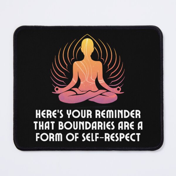 Item preview, Empowering Yoga Boundaries Quote  designed and sold by Betsytiptoe.